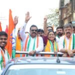 शिरढोण पदयात्रेत आमदार प्रशांत ठाकूर यांच्यासह मोठ्या संख्येने नागरिक व कार्यकर्त्यांचा सहभाग